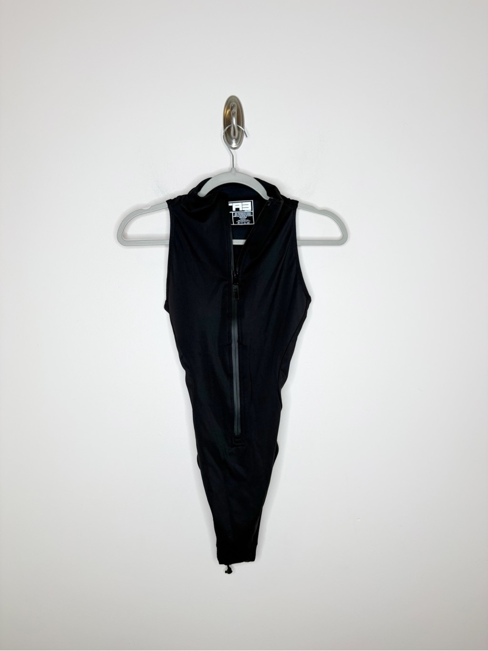 TA3 Sleeveless Surfy One Piece Swimsuit Black Slimming Medium
